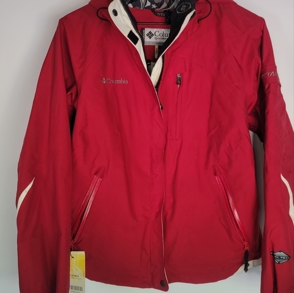NWT Columbia Titanium Red Omni Dry Winter Jacket Women's Size M - Picture 2 of 6